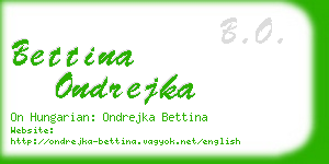 bettina ondrejka business card